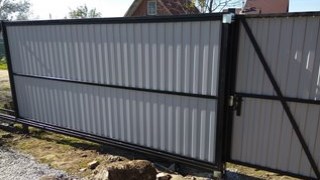 Купить сваи для ворот в Кольчугино. Заказать ворота на сваях под ключ от 21956 руб